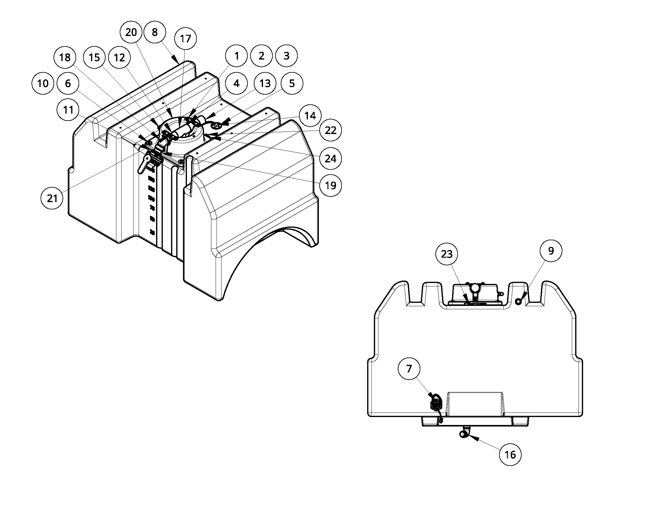 ELITE SOLDIER WATER TANK ASSEMBLY - 75841605