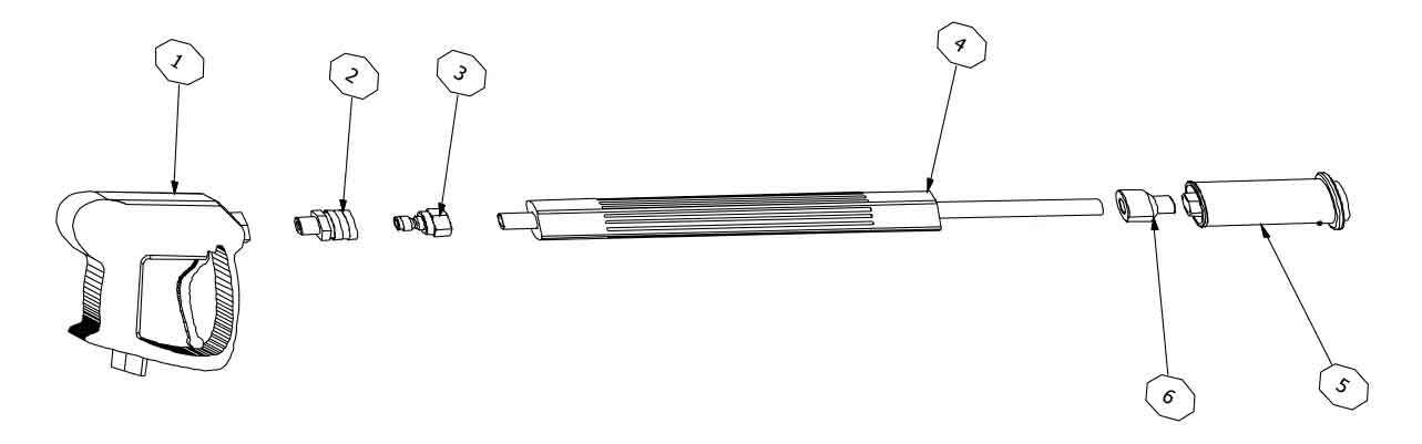 HANDGUN LANCE NOZZLE ASSEMBLY - 77799800