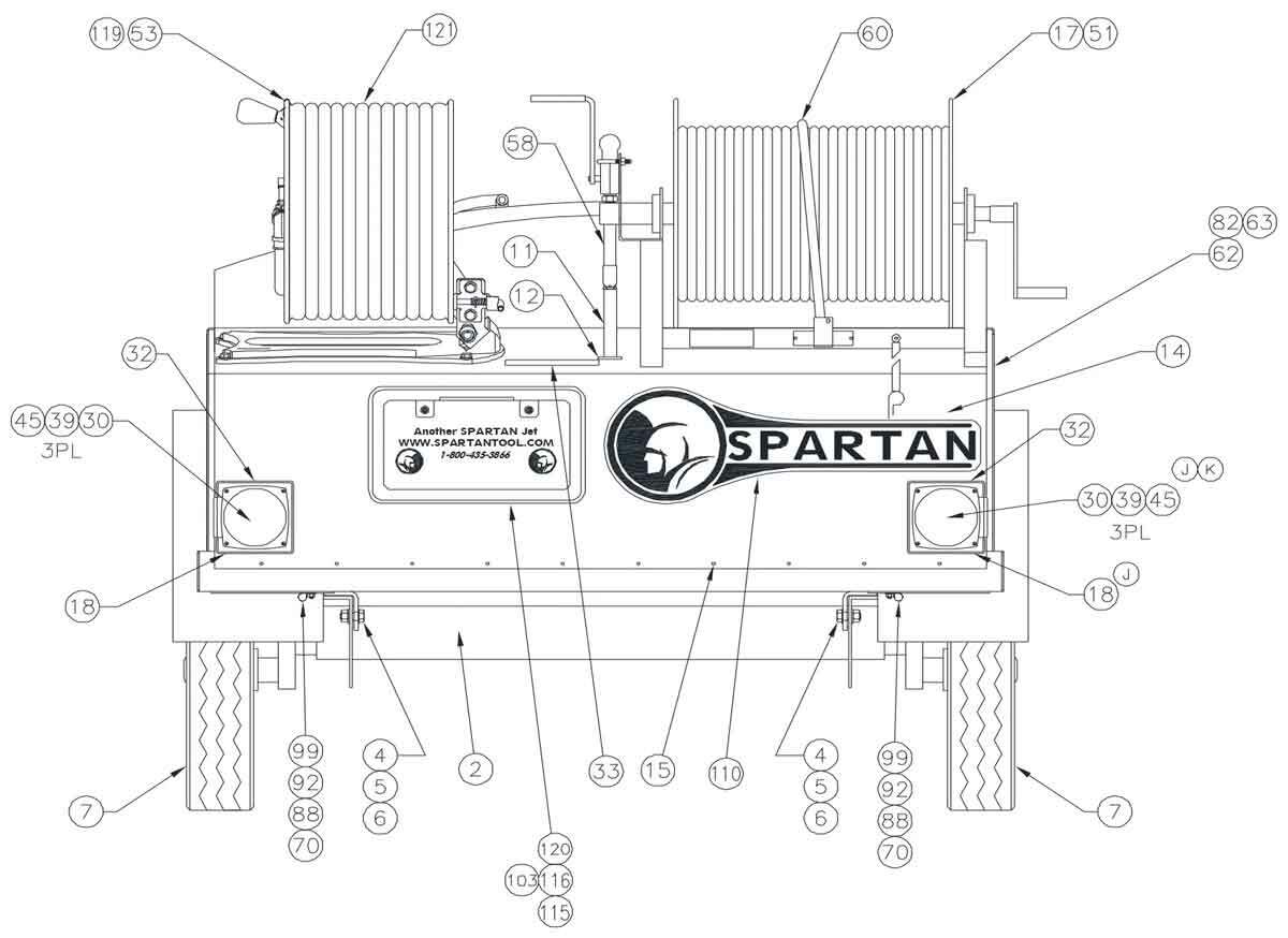 MODEL 738 TRAILER FINAL ASSEMBLY - 73800000