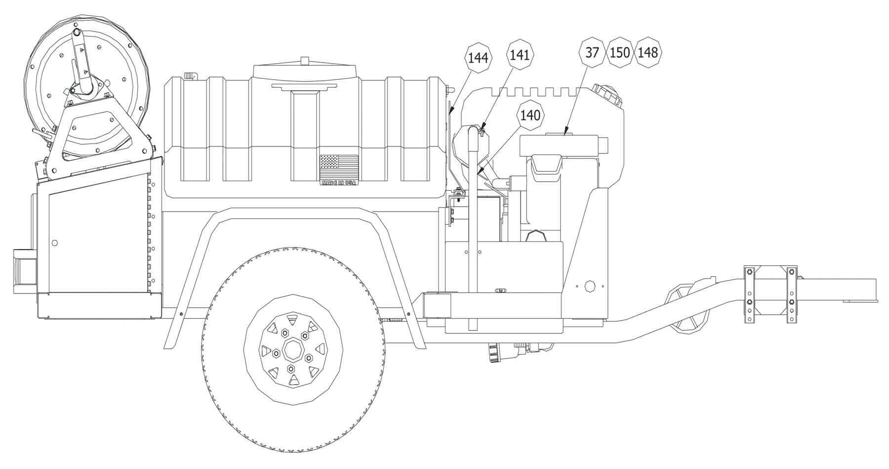 MODEL 738 TRAILER FINAL ASSEMBLY - 73800000