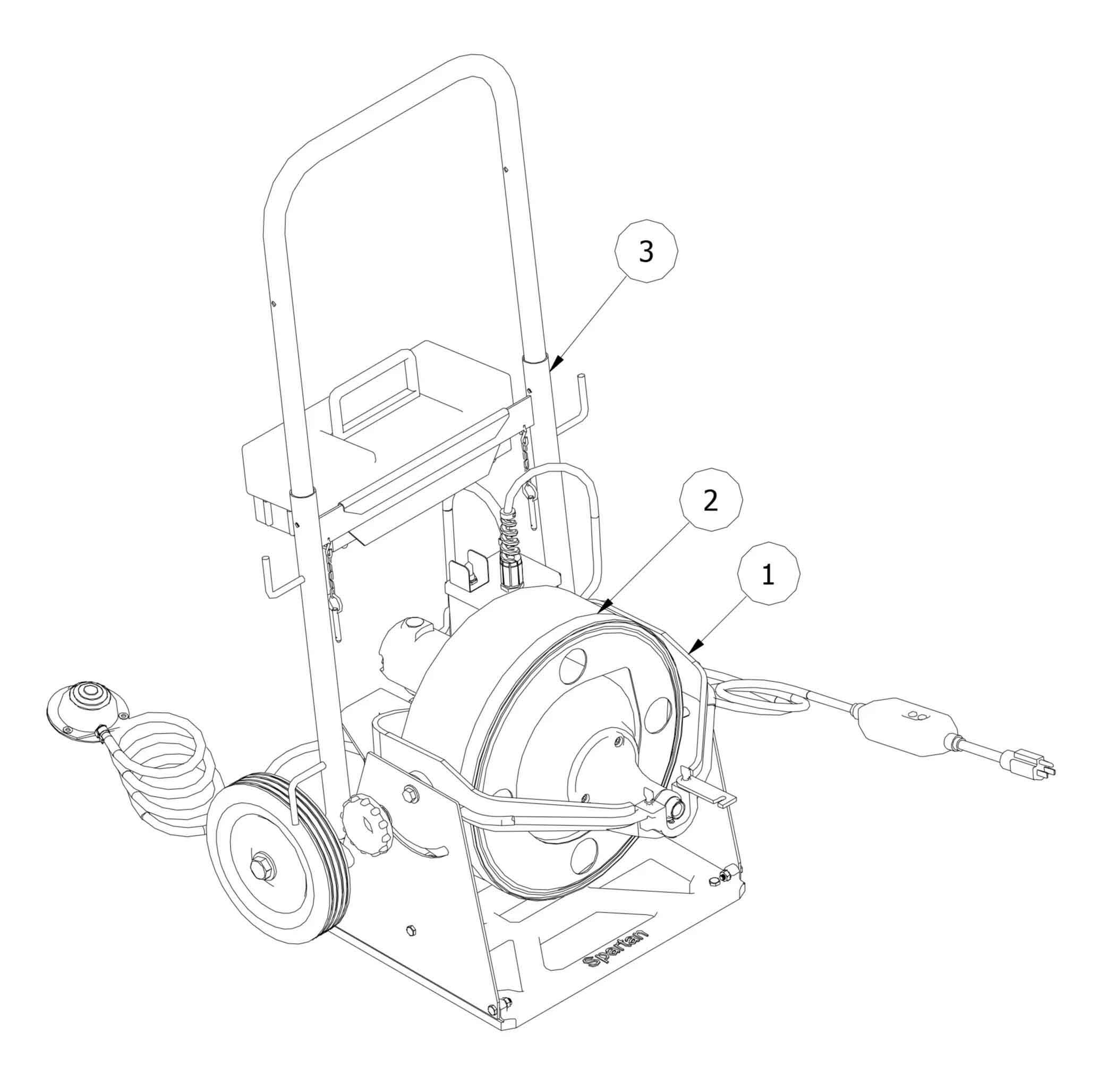 MODEL 100 POWER UNIT WITH 13/32 DRUM - 02812201