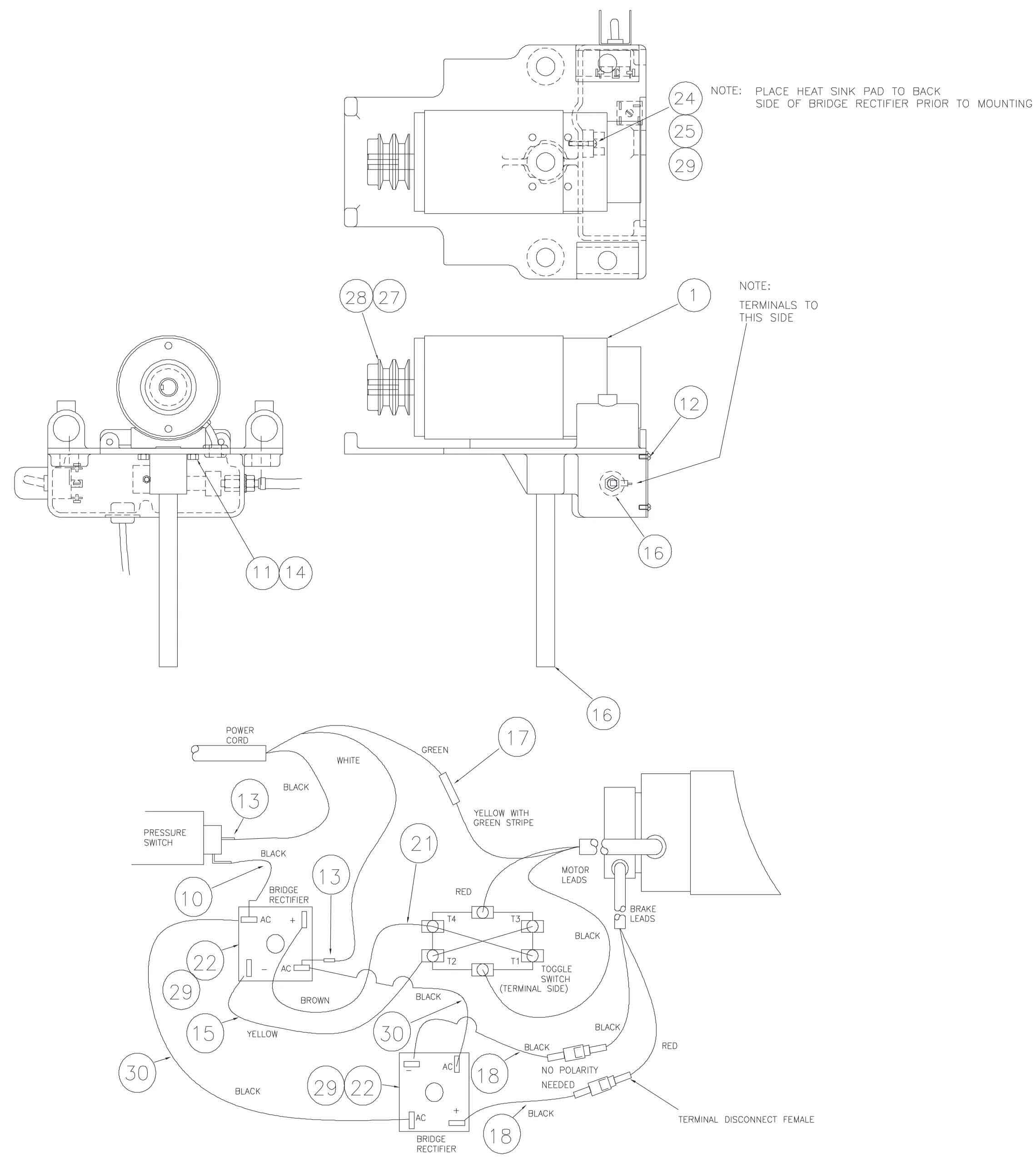 MODEL 1065 MOTOR SUPPORT ASSEMBLY