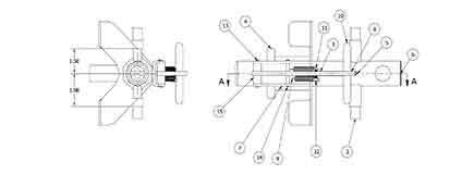 Locking Double Shaft Assembly - 44300000