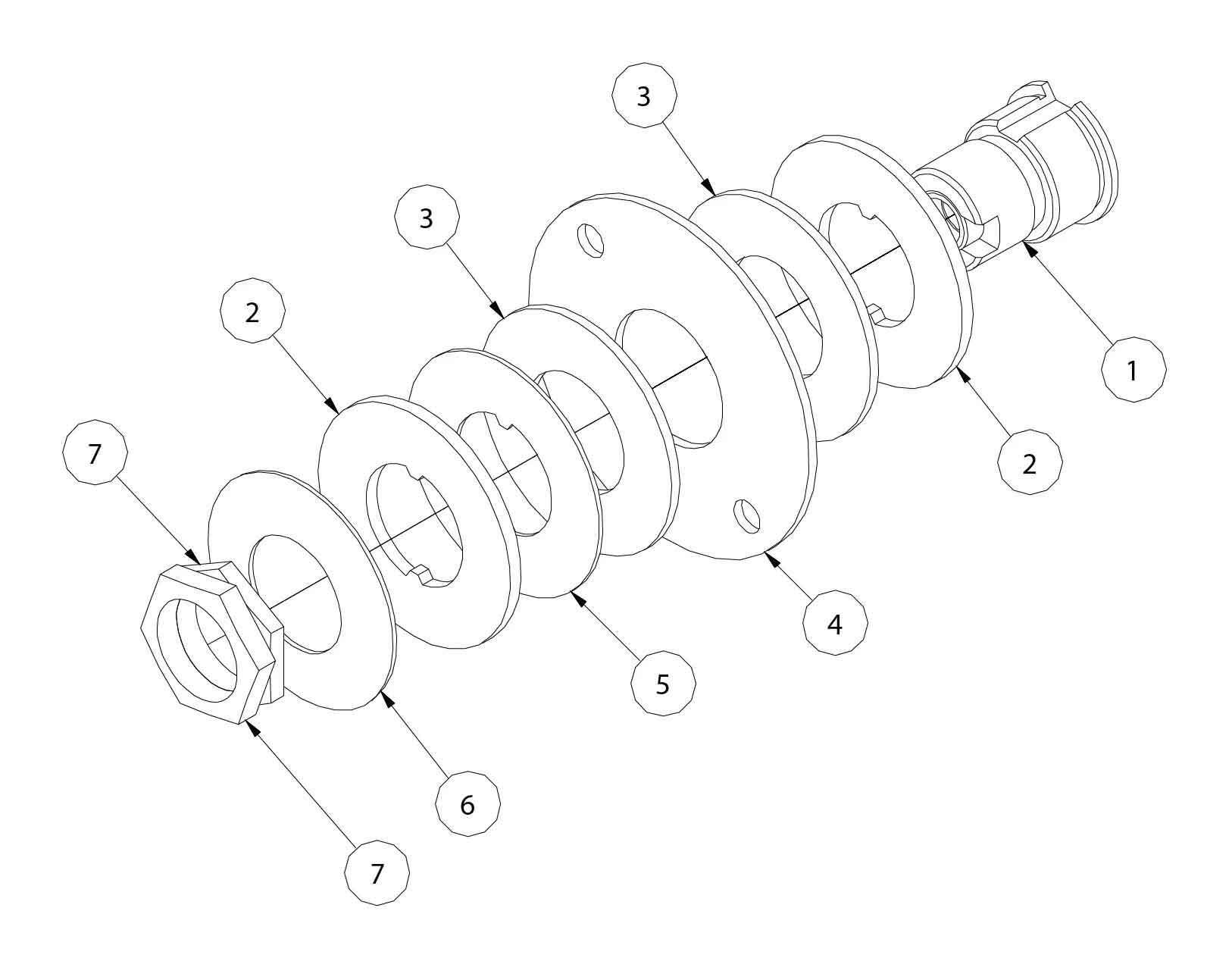 MODEL 300 CLUTCH ASSEMBLY - 04203300