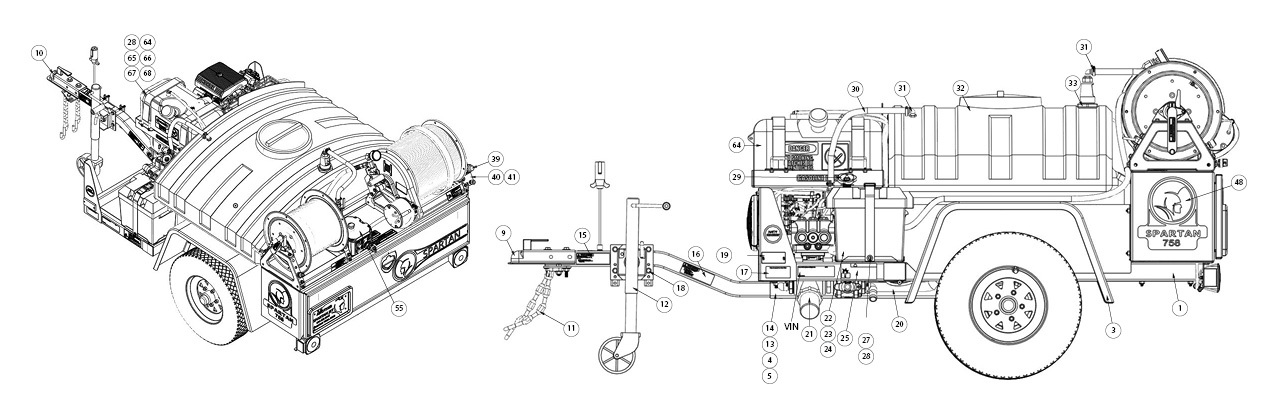 Model 758 Trailer Final Assembly - 73800000