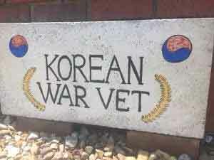 Korean War Vet Sign